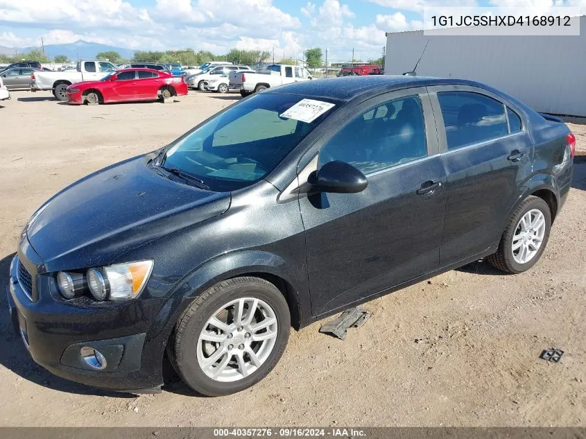 2013 Chevrolet Sonic Lt Auto VIN: 1G1JC5SHXD4168912 Lot: 40357276