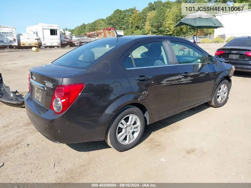 2014 Chevrolet Sonic Lt Auto VIN: 1G1JC5SH4E4110067 Lot: 40308080