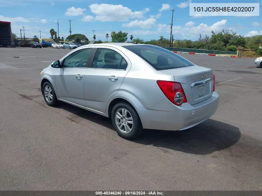 1G1JC5SH8E4202007 2014 Chevrolet Sonic Lt Auto