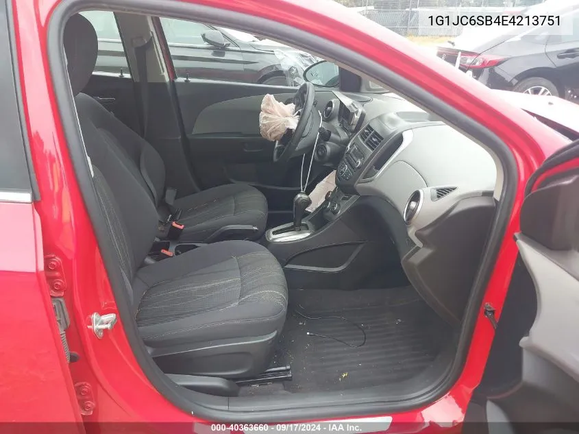 1G1JC6SB4E4213751 2014 Chevrolet Sonic Lt Auto