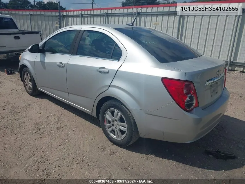 2014 Chevrolet Sonic Lt Auto VIN: 1G1JC5SH3E4102655 Lot: 40367469