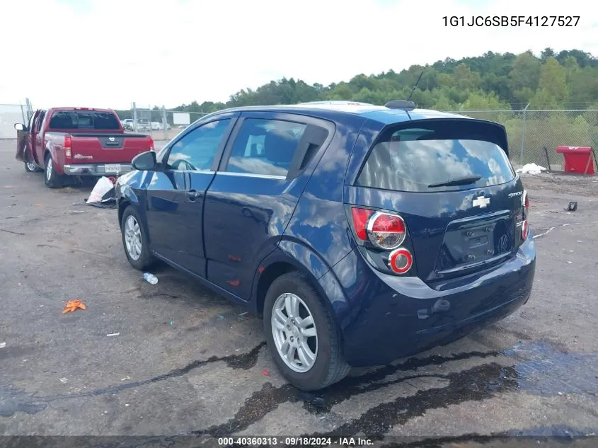 2015 Chevrolet Sonic Lt Auto VIN: 1G1JC6SB5F4127527 Lot: 40360313