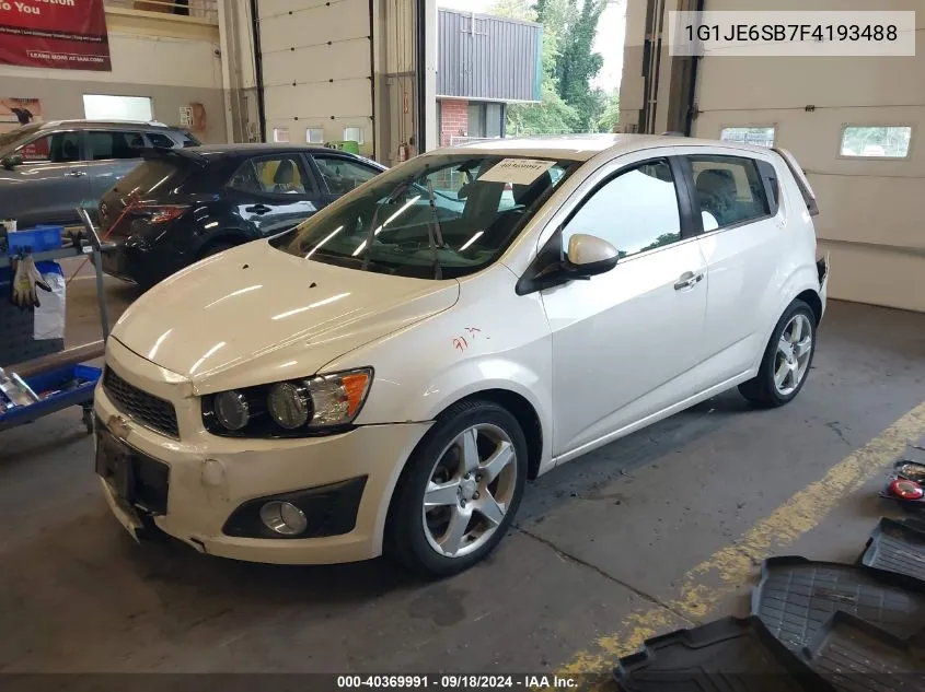 1G1JE6SB7F4193488 2015 Chevrolet Sonic Ltz