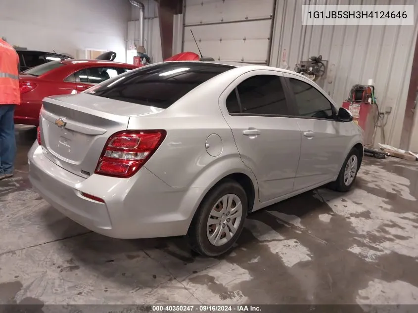 1G1JB5SH3H4124646 2017 Chevrolet Sonic Ls Auto