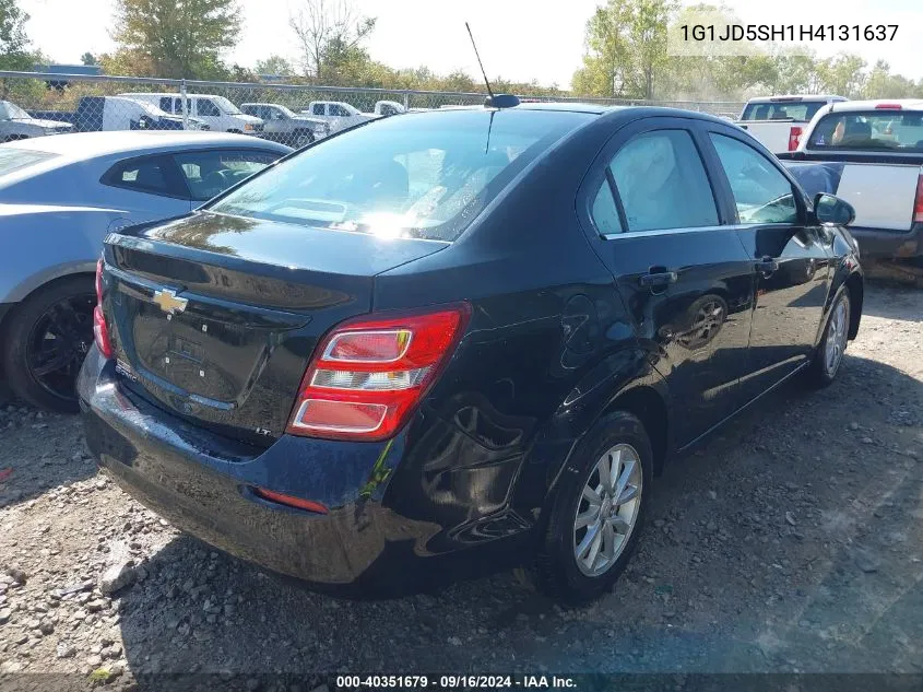 1G1JD5SH1H4131637 2017 Chevrolet Sonic Lt Auto