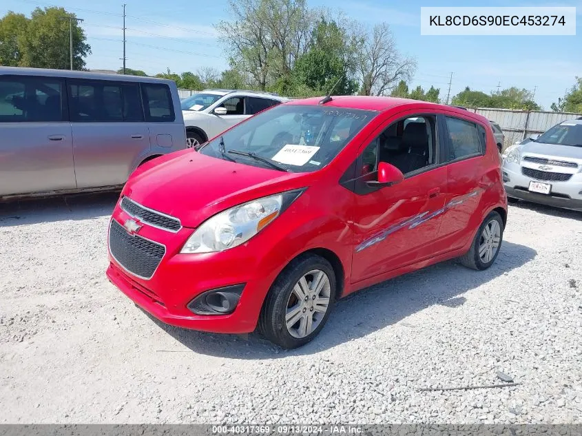 2014 Chevrolet Spark 1Lt Auto VIN: KL8CD6S90EC453274 Lot: 40317369