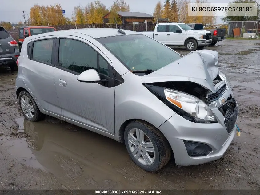 2014 Chevrolet Spark 1Lt Auto VIN: KL8CD6S97EC548186 Lot: 40350363