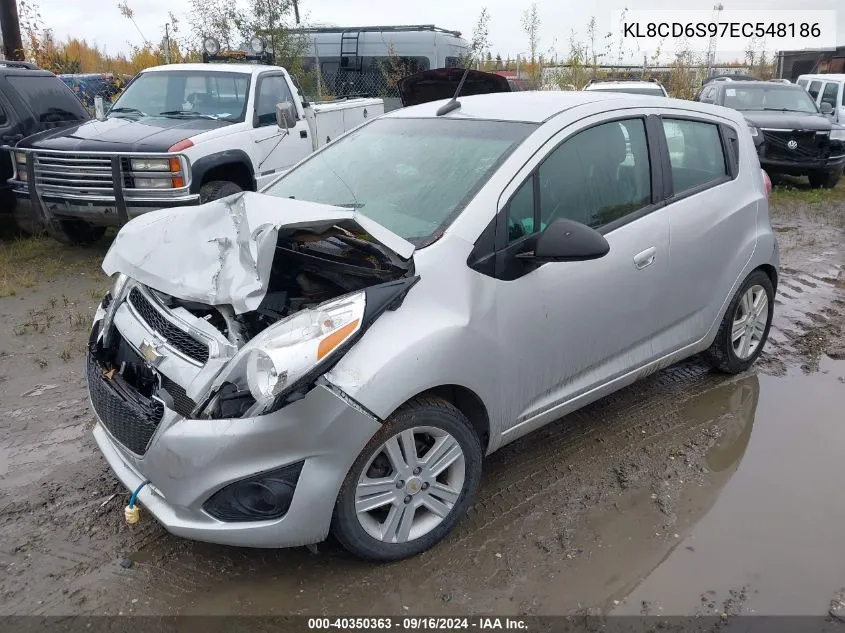 2014 Chevrolet Spark 1Lt Auto VIN: KL8CD6S97EC548186 Lot: 40350363