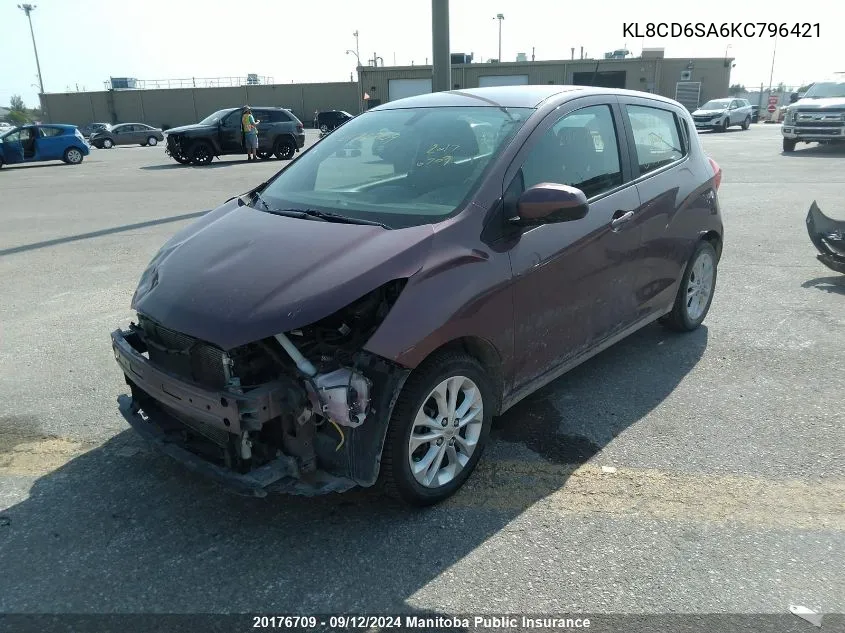 KL8CD6SA6KC796421 2019 Chevrolet Spark Lt