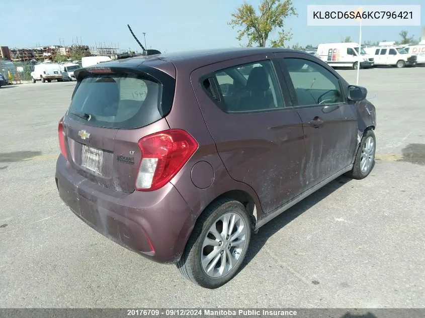 KL8CD6SA6KC796421 2019 Chevrolet Spark Lt