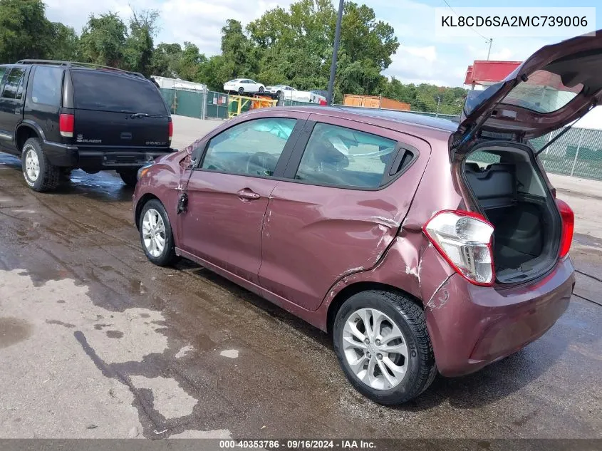 2021 Chevrolet Spark Fwd 1Lt Automatic VIN: KL8CD6SA2MC739006 Lot: 40353786