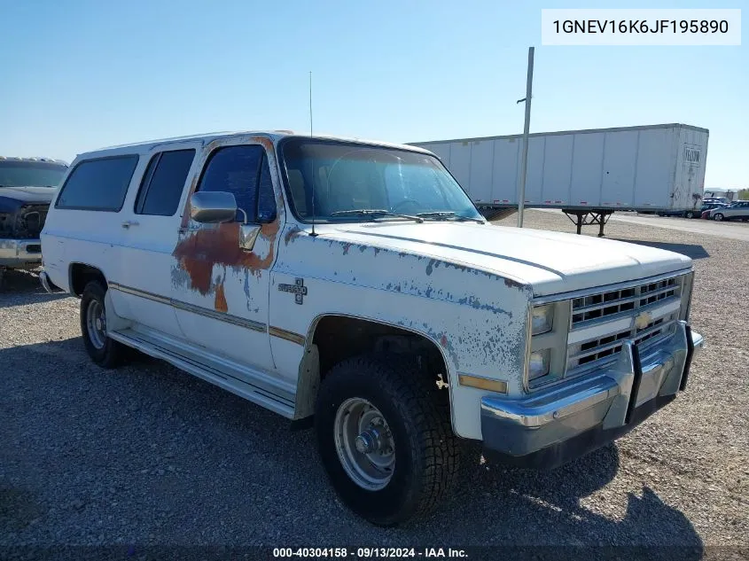 1988 Chevrolet Suburban V10 VIN: 1GNEV16K6JF195890 Lot: 40304158