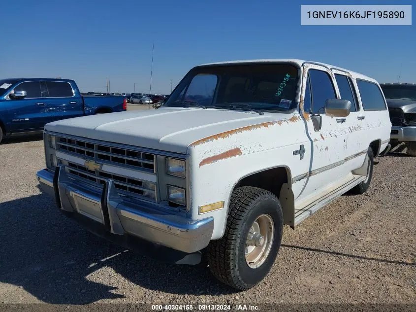 1988 Chevrolet Suburban V10 VIN: 1GNEV16K6JF195890 Lot: 40304158