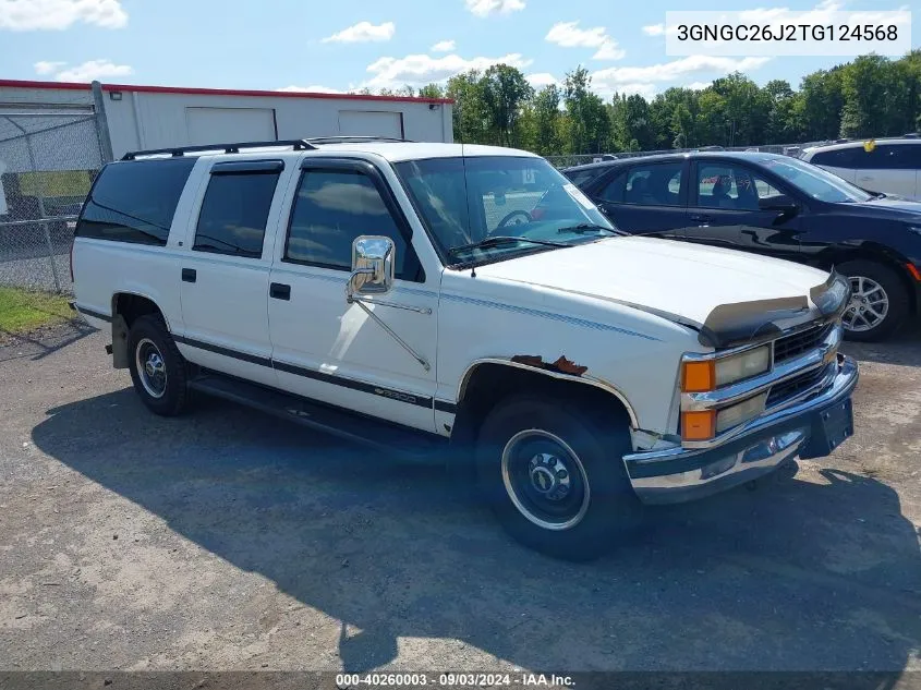 1996 Chevrolet Suburban C2500 VIN: 3GNGC26J2TG124568 Lot: 40260003