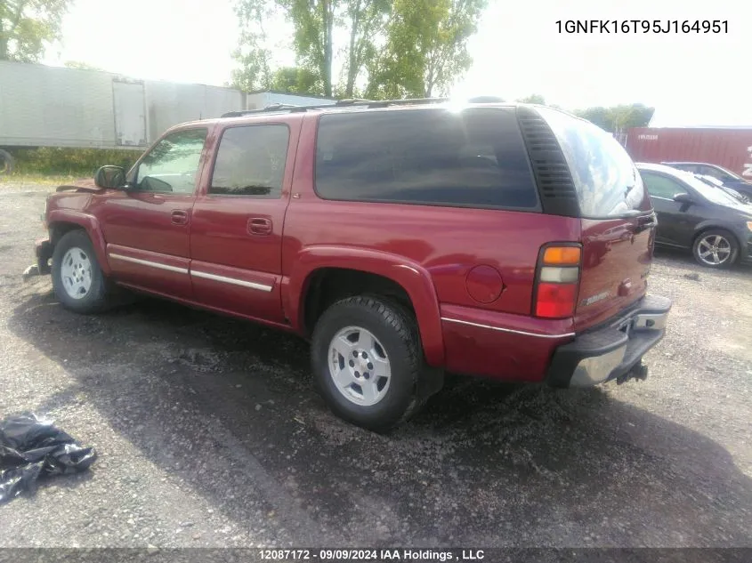 2005 Chevrolet Suburban VIN: 1GNFK16T95J164951 Lot: 12087172