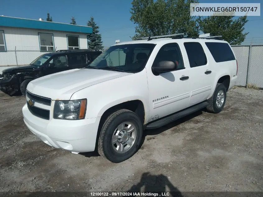 2013 Chevrolet Suburban VIN: 1GNWKLEG6DR150747 Lot: 12100122