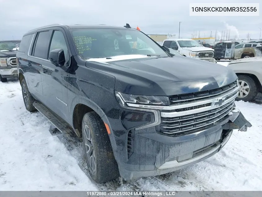 2021 Chevrolet Suburban VIN: 1GNSKCKD0MR352556 Lot: 11972080