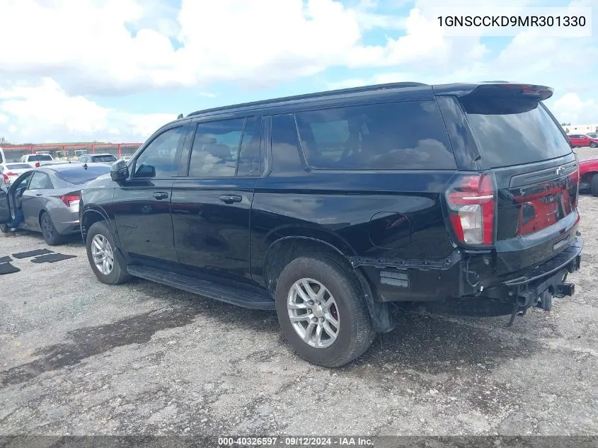 2021 Chevrolet Suburban C1500 Lt VIN: 1GNSCCKD9MR301330 Lot: 40326597