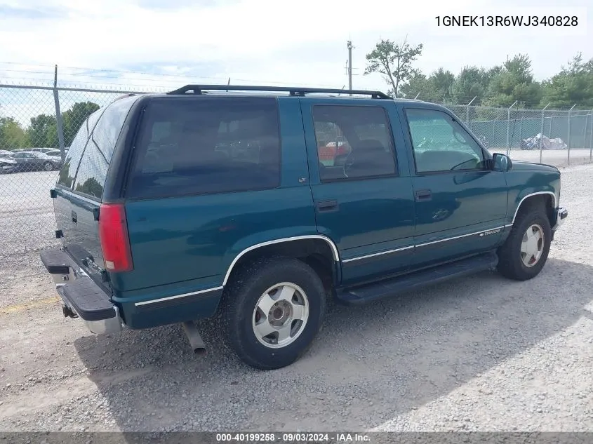 1998 Chevrolet Tahoe Ls VIN: 1GNEK13R6WJ340828 Lot: 40199258