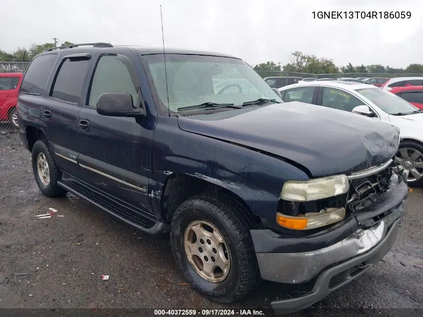 1GNEK13T04R186059 2004 Chevrolet Tahoe Ls