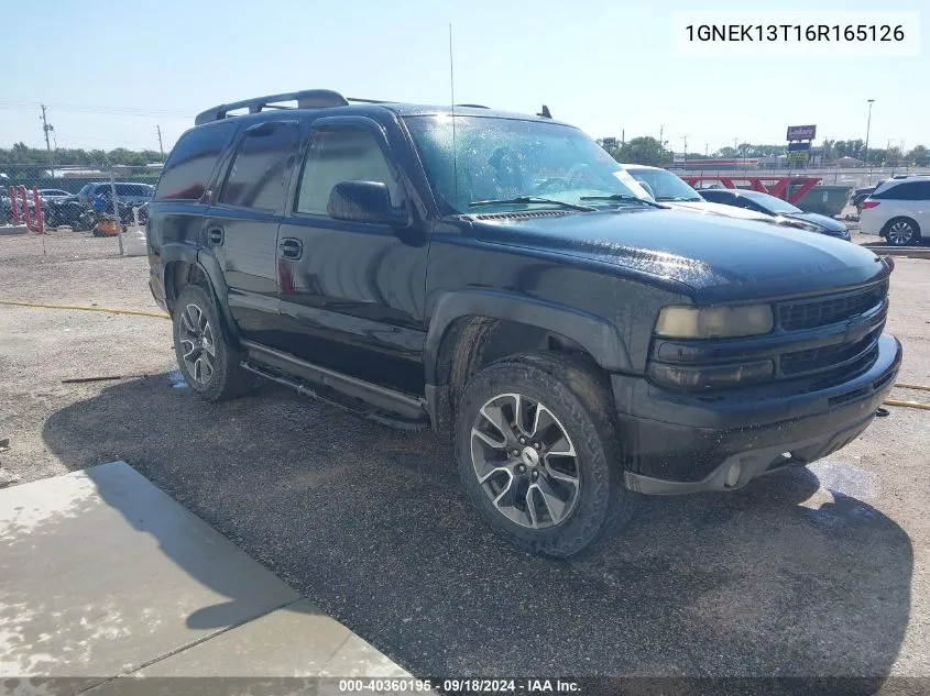 2006 Chevrolet Tahoe Z71 VIN: 1GNEK13T16R165126 Lot: 40360195