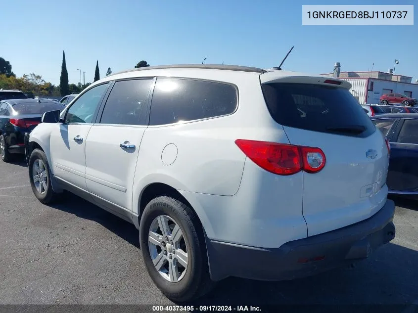 1GNKRGED8BJ110737 2011 Chevrolet Traverse 1Lt