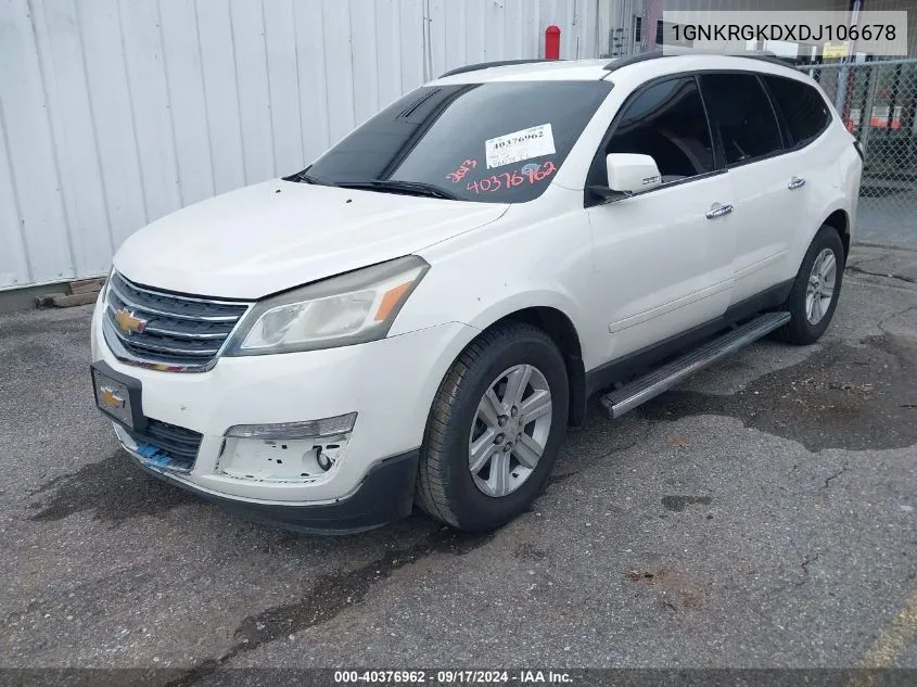 2013 Chevrolet Traverse 1Lt VIN: 1GNKRGKDXDJ106678 Lot: 40376962