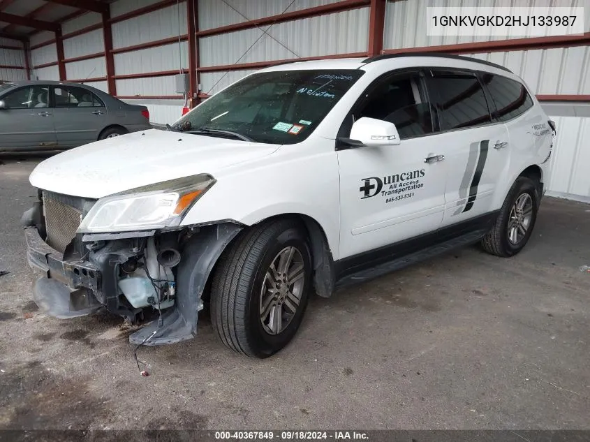 2017 Chevrolet Traverse 1Lt VIN: 1GNKVGKD2HJ133987 Lot: 40367849