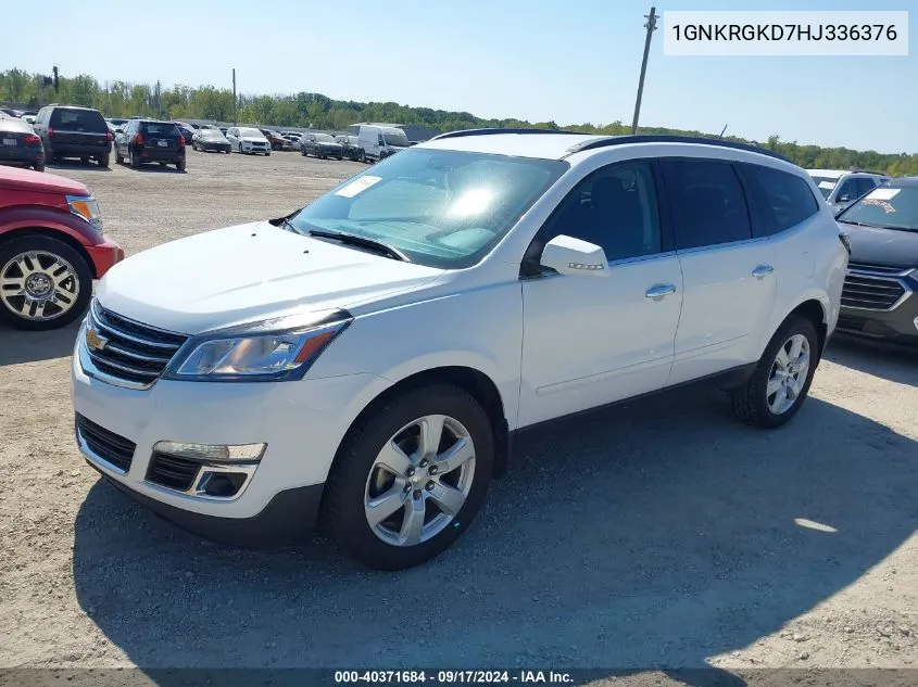 2017 Chevrolet Traverse 1Lt VIN: 1GNKRGKD7HJ336376 Lot: 40371684