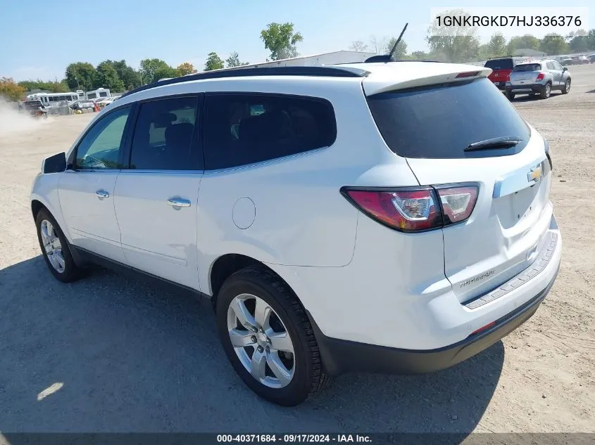 2017 Chevrolet Traverse 1Lt VIN: 1GNKRGKD7HJ336376 Lot: 40371684