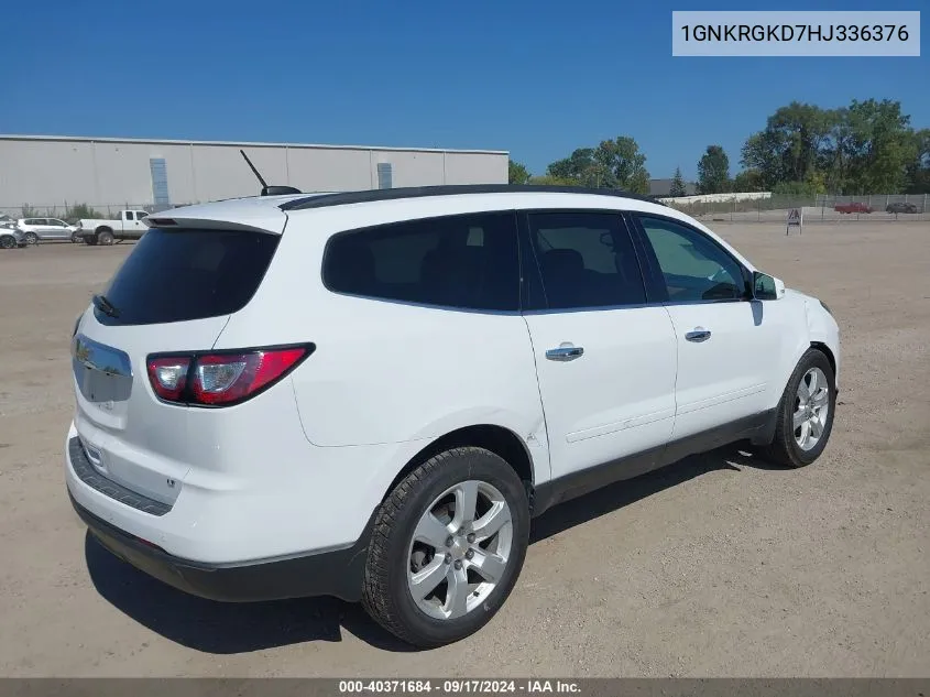 2017 Chevrolet Traverse 1Lt VIN: 1GNKRGKD7HJ336376 Lot: 40371684