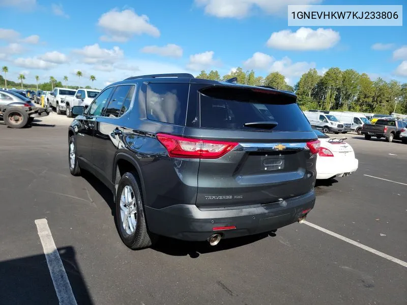 2019 Chevrolet Traverse Lt VIN: 1GNEVHKW7KJ233806 Lot: 40363465