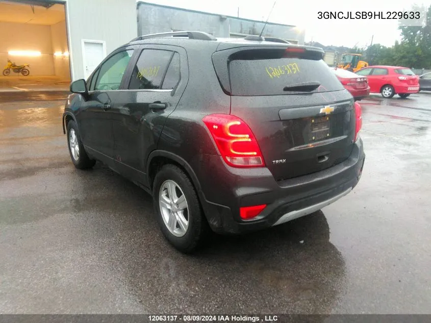 3GNCJLSB9HL229633 2017 Chevrolet Trax 1Lt