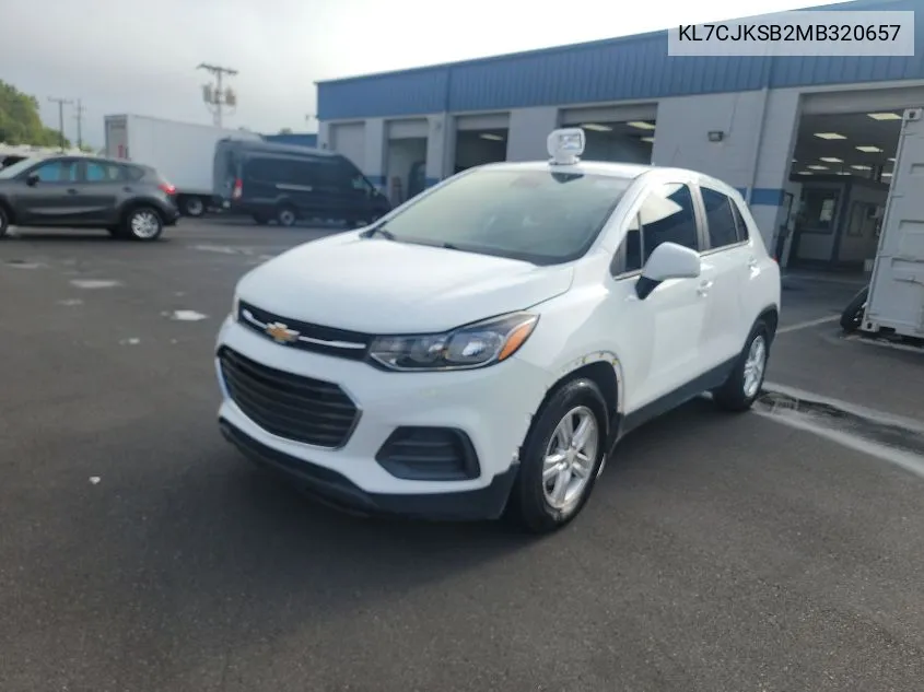 KL7CJKSB2MB320657 2021 Chevrolet Trax Ls