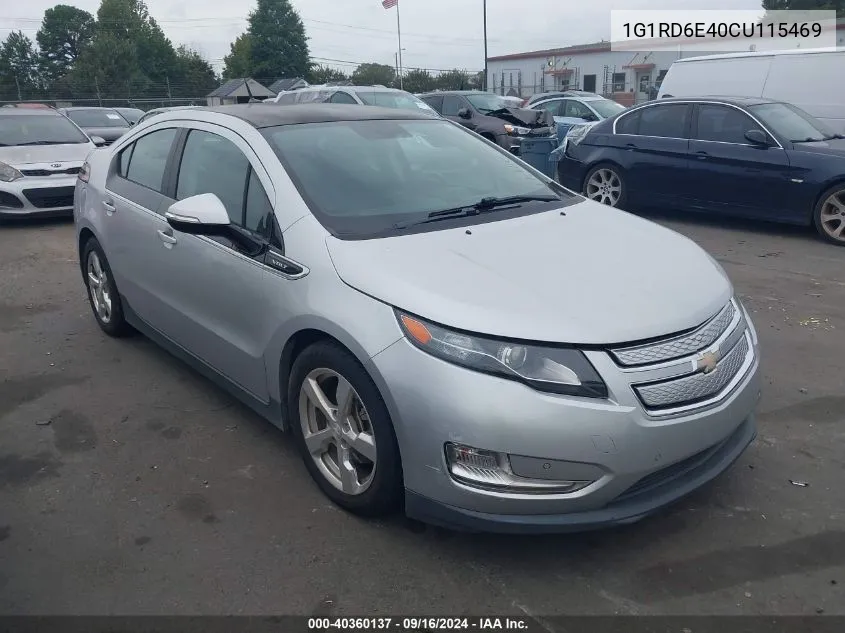 1G1RD6E40CU115469 2012 Chevrolet Volt