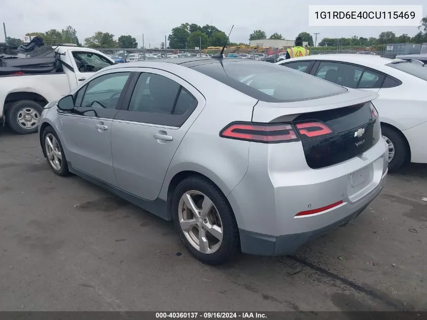 1G1RD6E40CU115469 2012 Chevrolet Volt