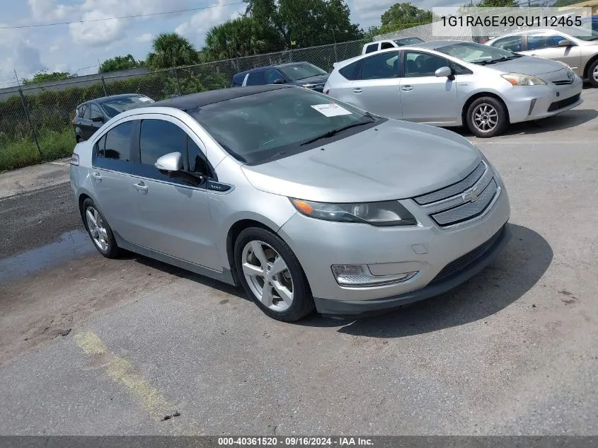 2012 Chevrolet Volt VIN: 1G1RA6E49CU112465 Lot: 40361520