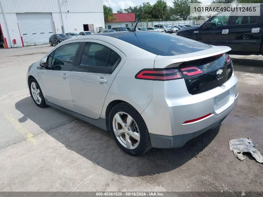 2012 Chevrolet Volt VIN: 1G1RA6E49CU112465 Lot: 40361520