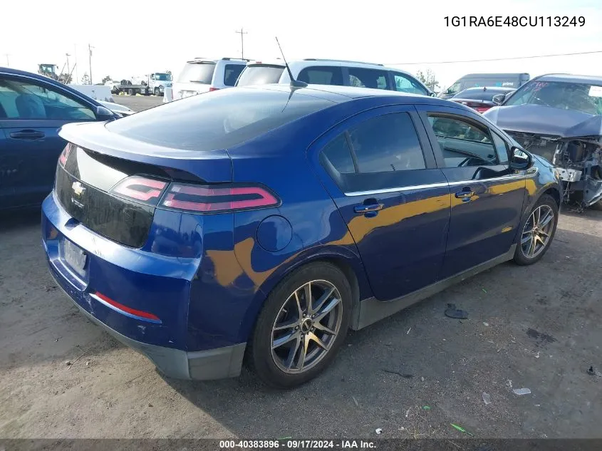 1G1RA6E48CU113249 2012 Chevrolet Volt