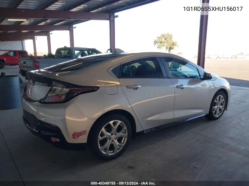 2017 Chevrolet Volt Premier VIN: 1G1RD6S5XHU156017 Lot: 40349755