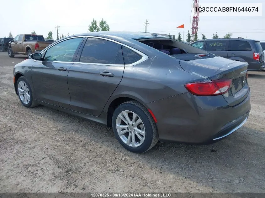 1C3CCCAB8FN644674 2015 Chrysler 200 Limited