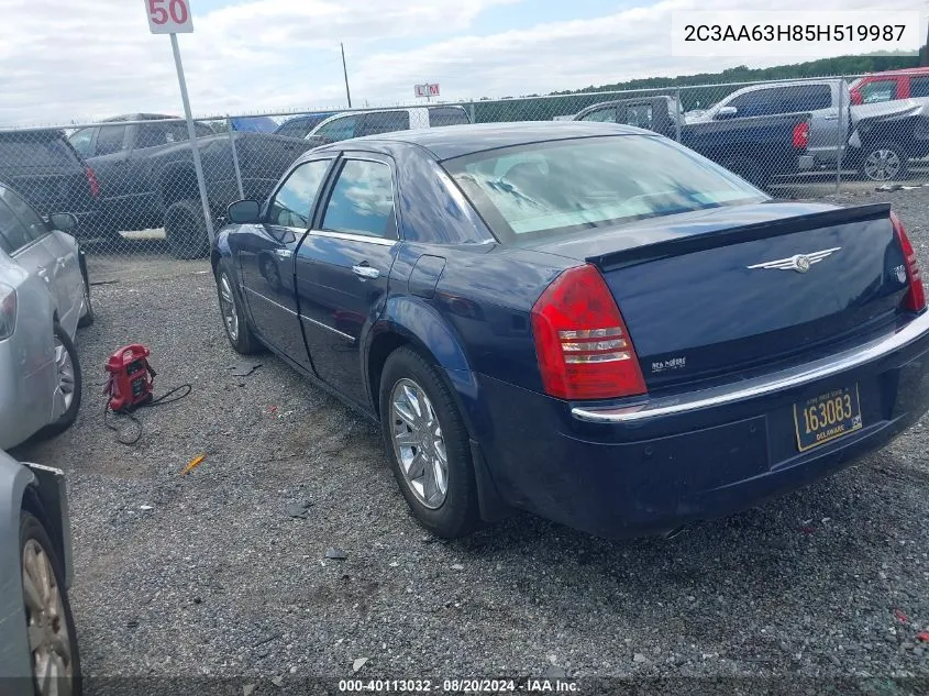 2005 Chrysler 300C VIN: 2C3AA63H85H519987 Lot: 40113032