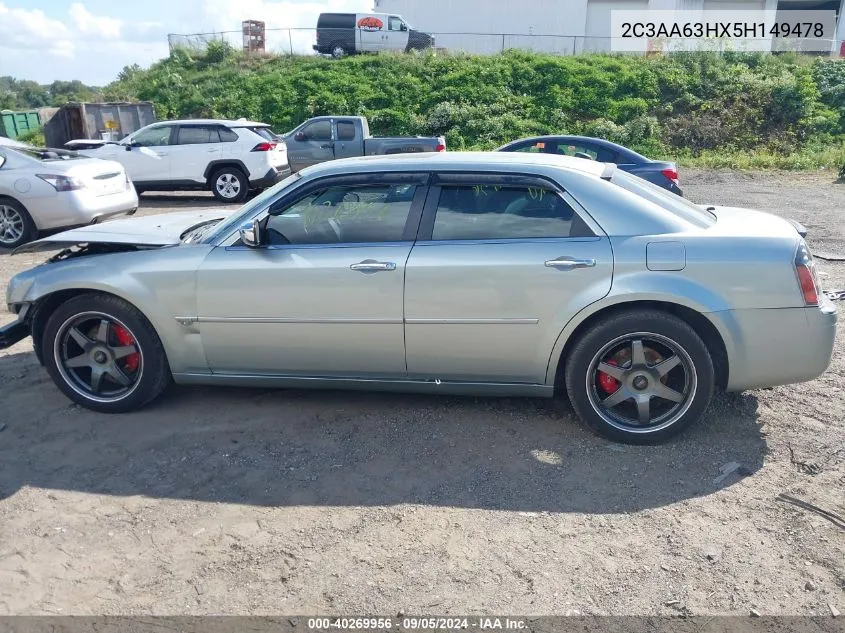 2005 Chrysler 300C VIN: 2C3AA63HX5H149478 Lot: 40269956