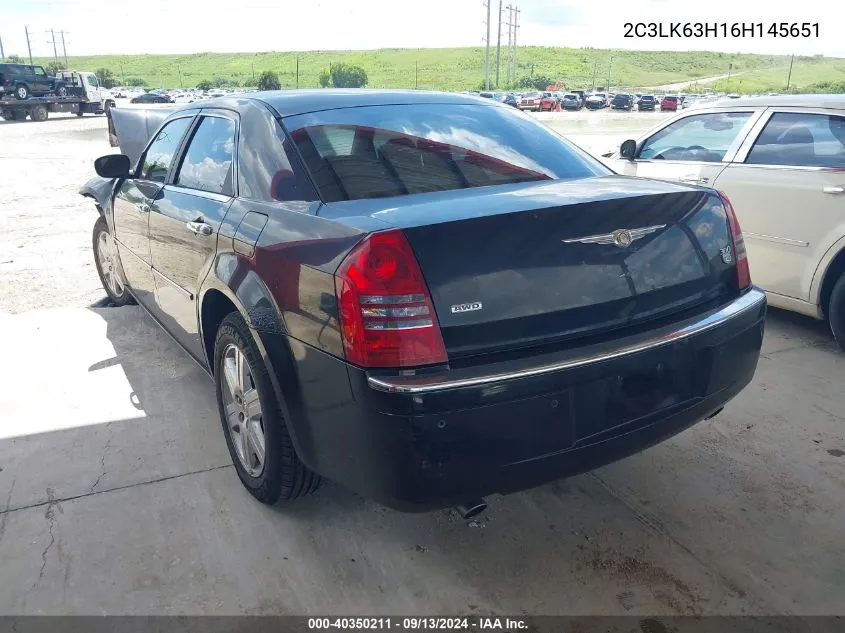 2C3LK63H16H145651 2006 Chrysler 300C