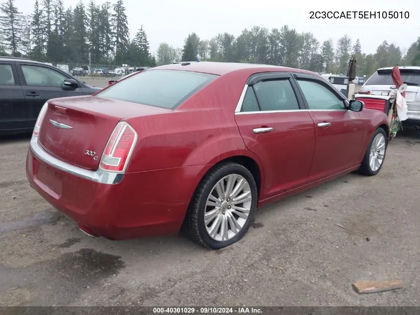 2014 Chrysler 300C VIN: 2C3CCAET5EH105010 Lot: 40301029