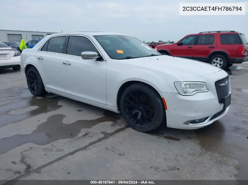 2015 Chrysler 300C VIN: 2C3CCAET4FH786794 Lot: 40197641