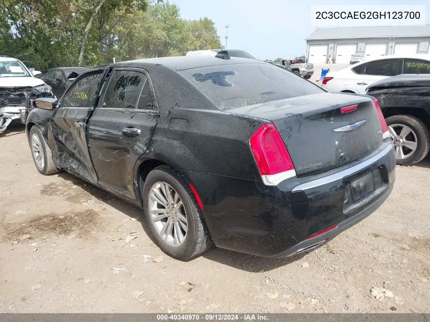 2016 Chrysler 300C VIN: 2C3CCAEG2GH123700 Lot: 40340970