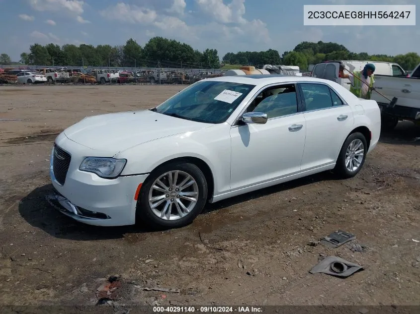 2017 Chrysler 300C VIN: 2C3CCAEG8HH564247 Lot: 40291140