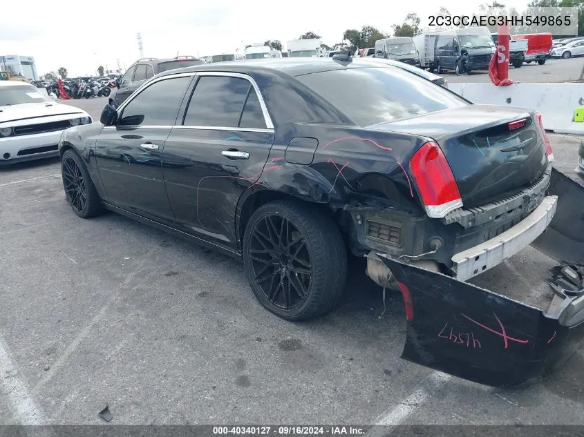 2C3CCAEG3HH549865 2017 Chrysler 300C