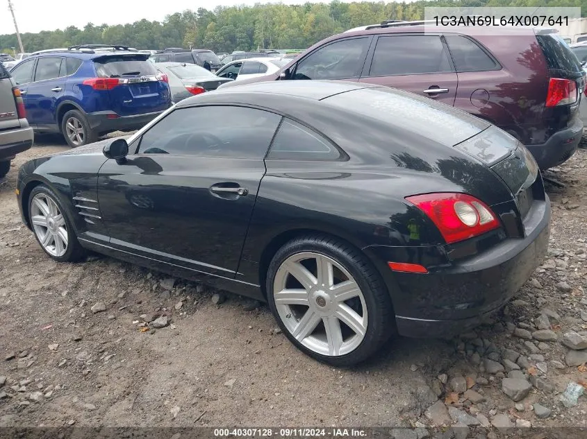 2004 Chrysler Crossfire VIN: 1C3AN69L64X007641 Lot: 40307128